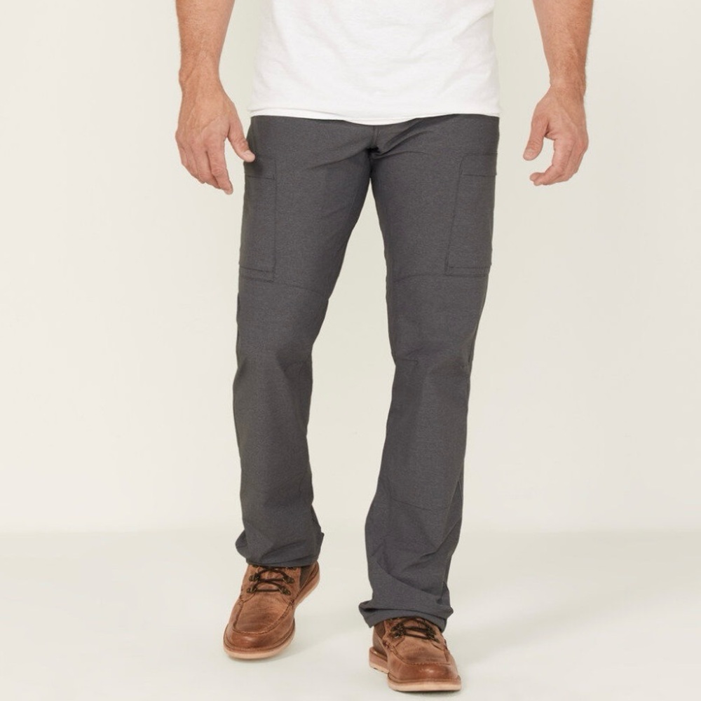 BROTHERS AND SONS Men’s Ripstop Slim Straight Outdoor Cargo Pants Charcoal 36